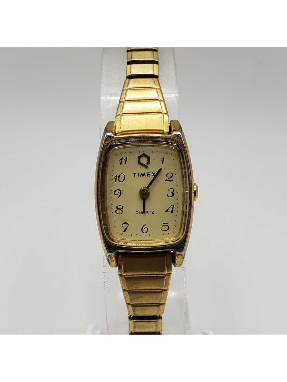 Vintage Timex K Cell Pusher Watch Womens Gold Tone For Parts Or Repair